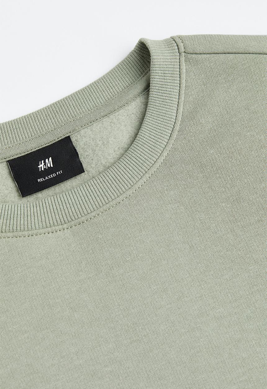 H&M - Relaxed fit sweatshirt - green