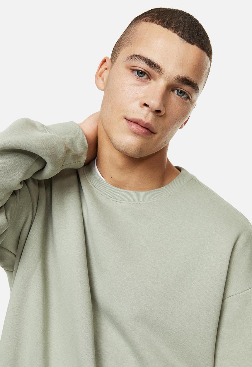 H&M - Relaxed fit sweatshirt - green