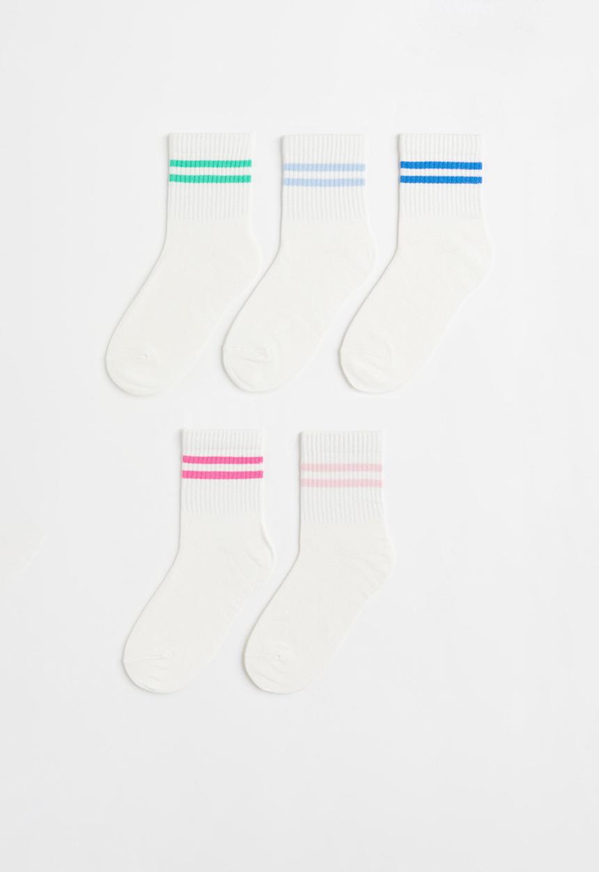 H&M - 5-pack socks - white