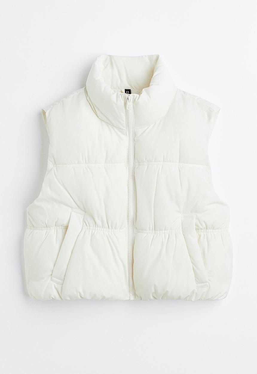 H&M - Puffer gilet - cream