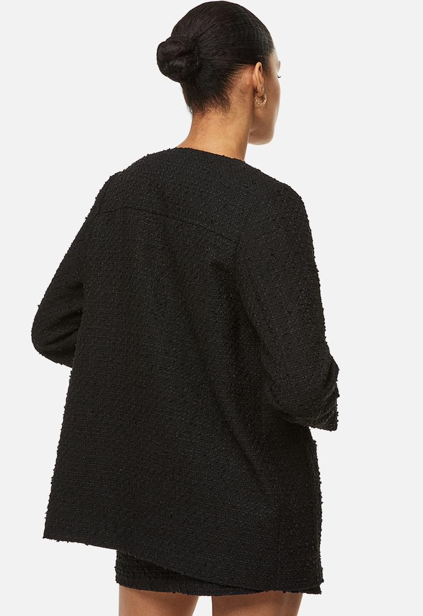 H&M - Bouclé jacket - black