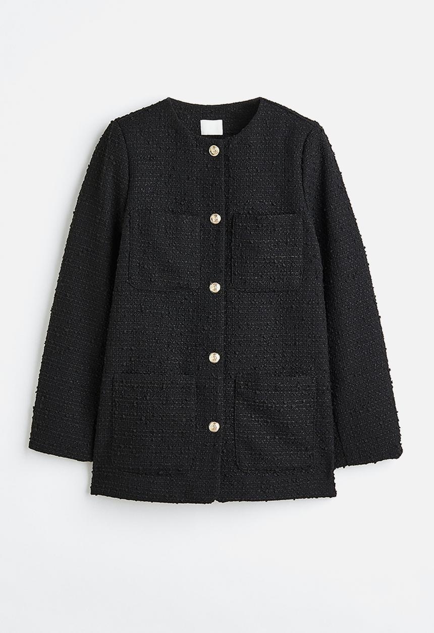 H&M - Bouclé jacket - black