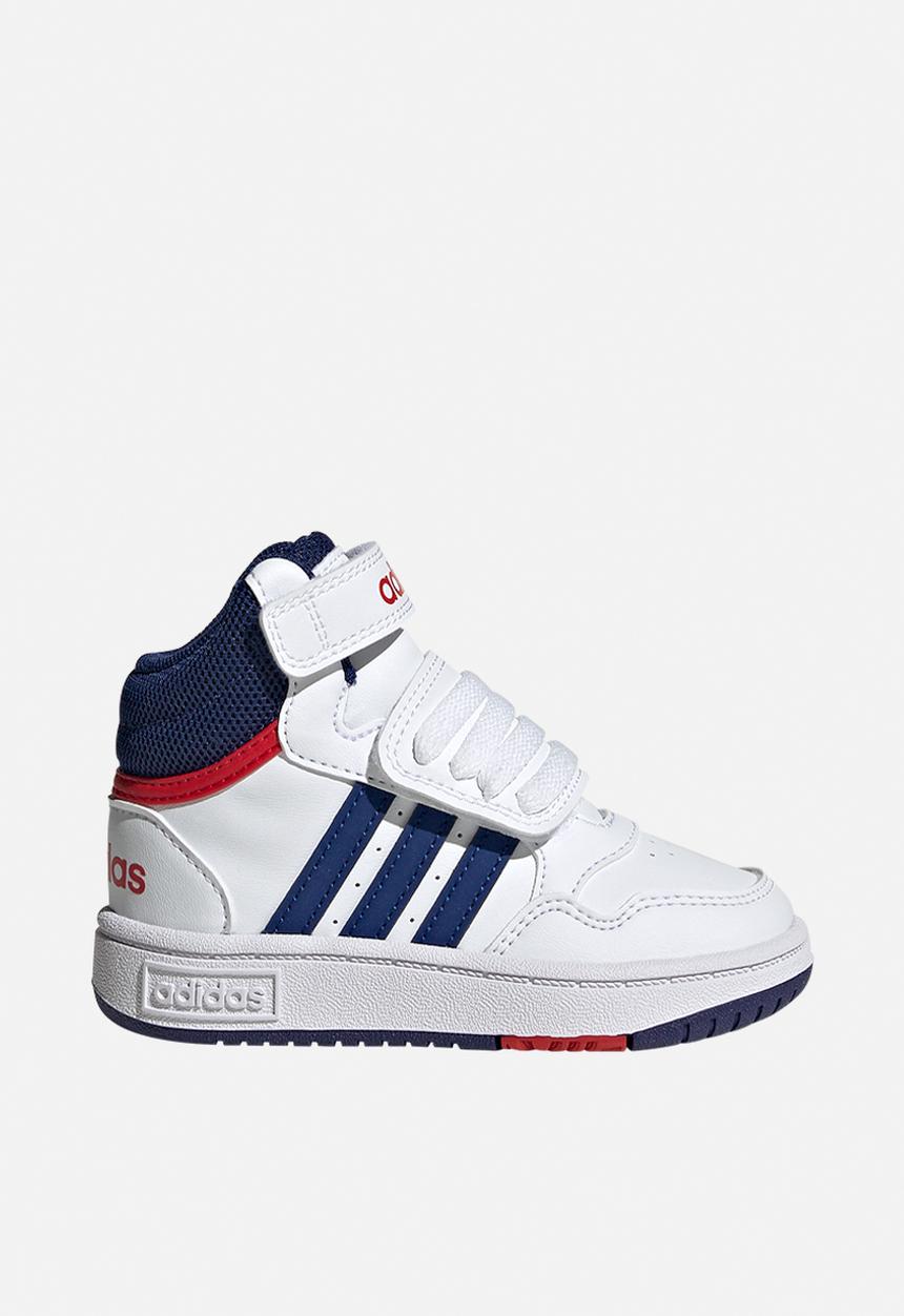 adidas Originals - Hoops mid 3.0 ac i - ftwr white/victory blue/better scarlet