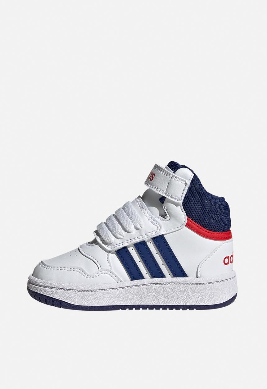 adidas Originals - Hoops mid 3.0 ac i - ftwr white/victory blue/better scarlet