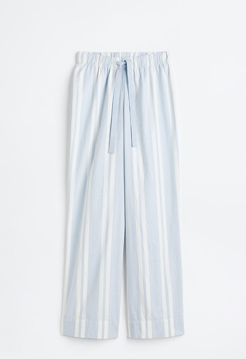 H&M - Pyjama bottoms - light blue/striped