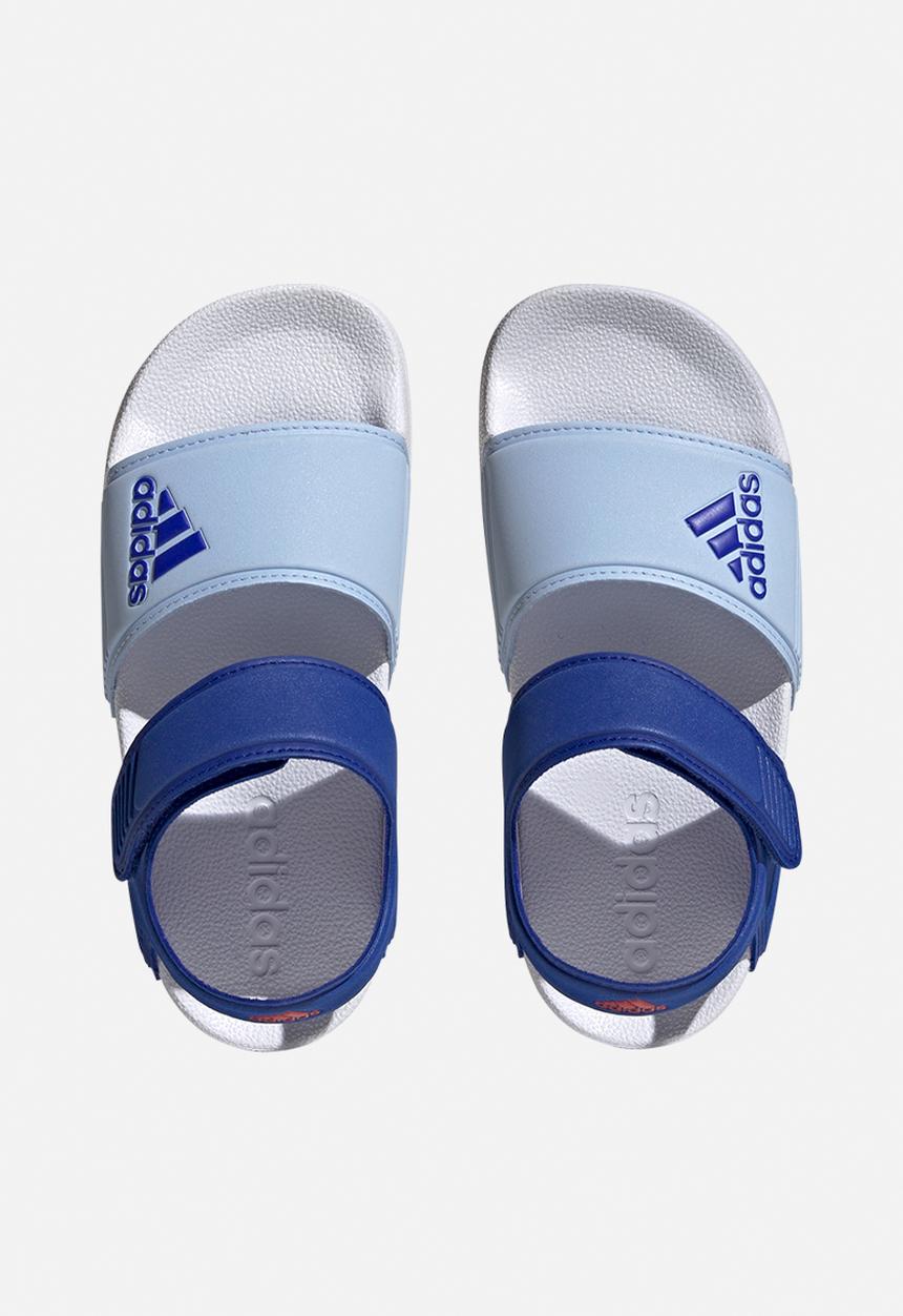 adidas Performance - Adilette sandal k - lucid blue/blue dawn/bright red