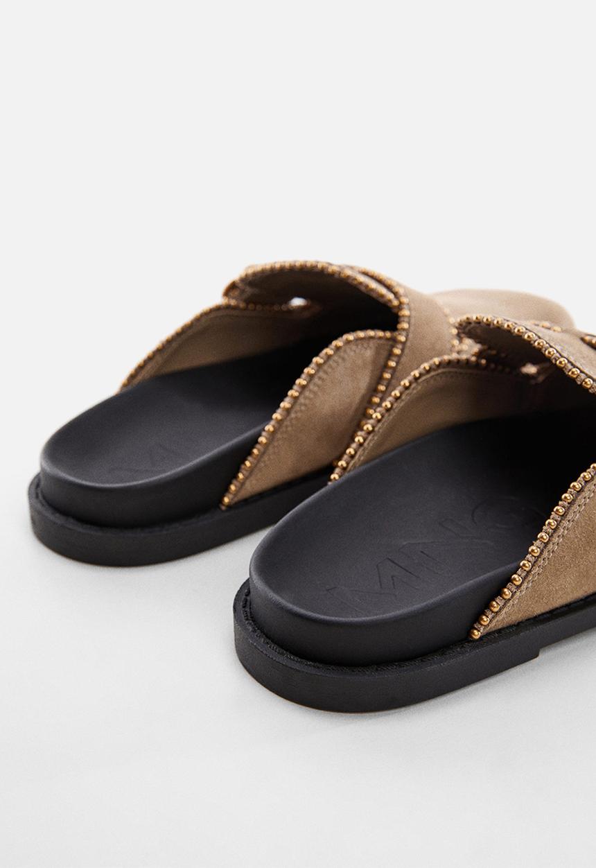MANGO - Tonia mule - medium brown