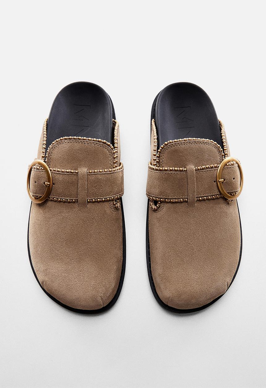 MANGO - Tonia mule - medium brown