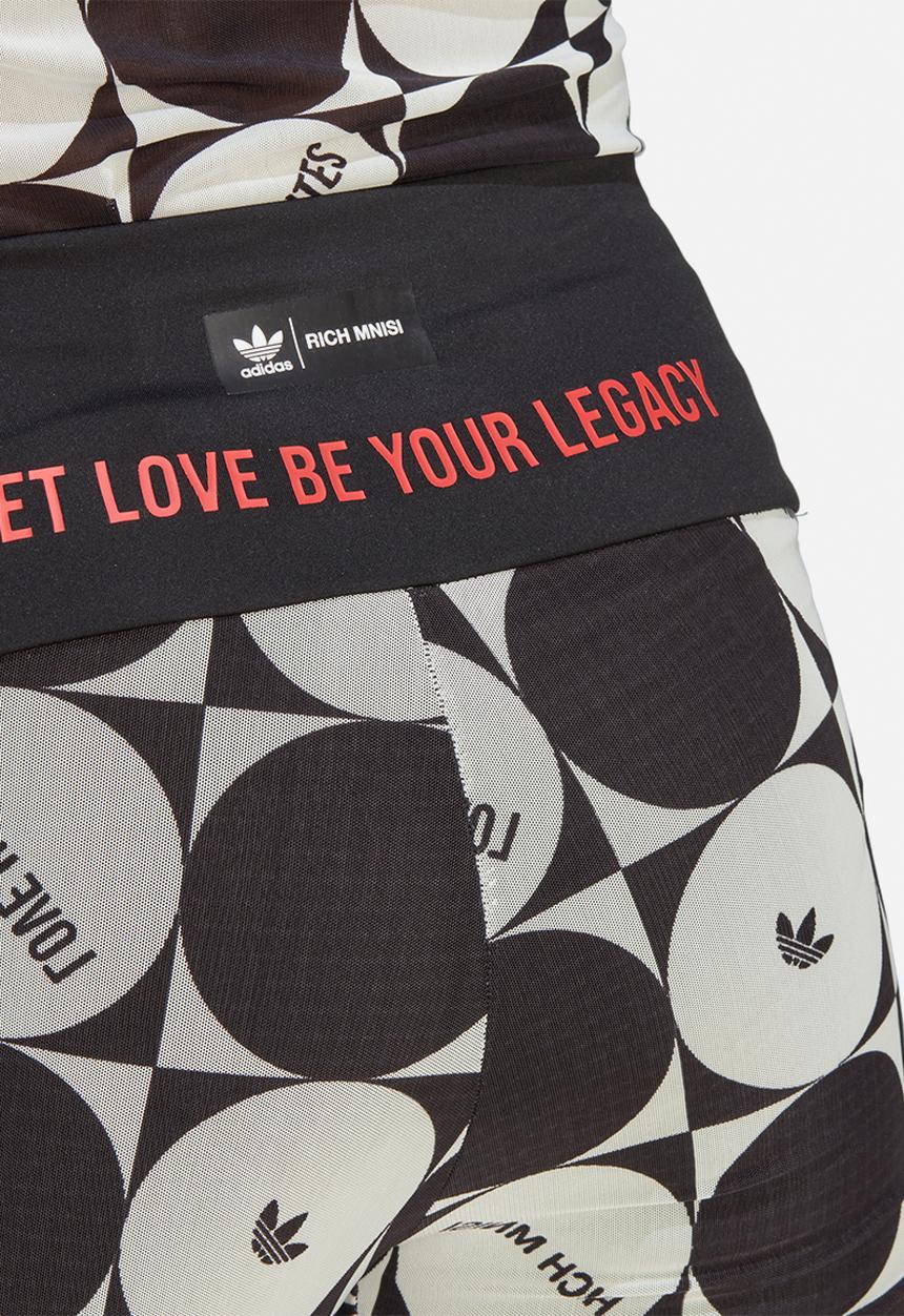adidas Originals - Pride legging - off white & black