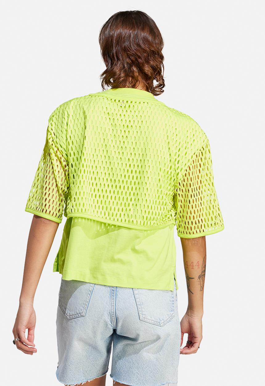 adidas Originals - Big logo tee - semi solar yellow