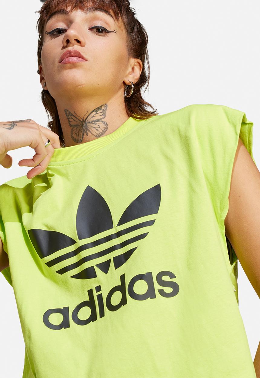 adidas Originals - Big logo tee - semi solar yellow