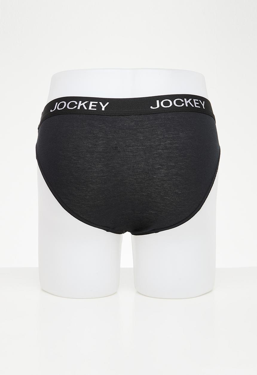 Jockey - 3Pk Great value skant - black/moroccan blue /grisaille