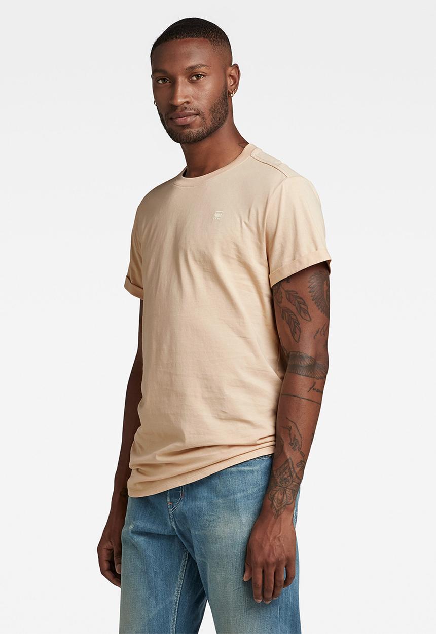 G-STAR - Lash r t s\s compact jersey o - ivory cream