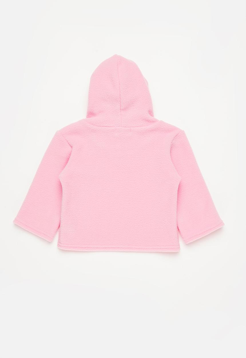 Superbalist - 2 pack polar fleece hoodie - grey & cerise pink