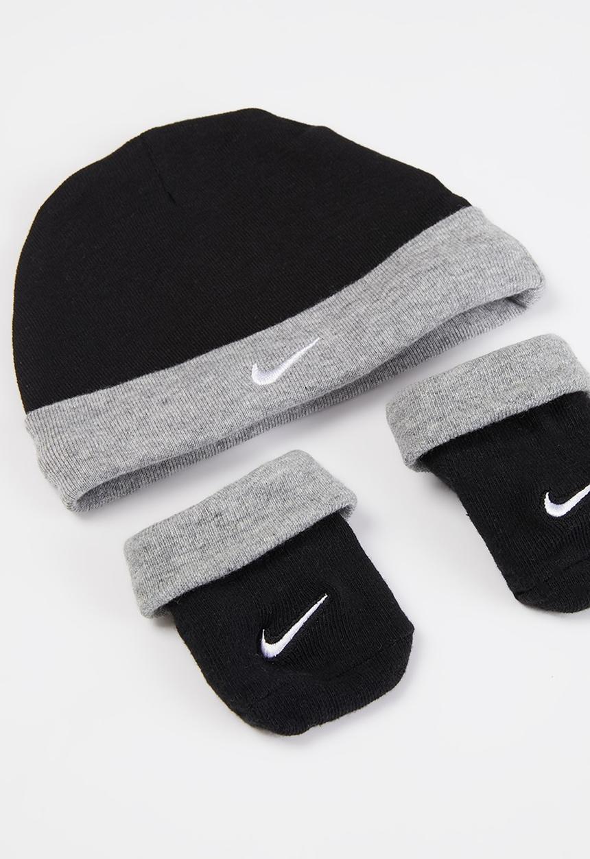 Nike - Nhn nike swoosh 3pc boxed set - dk grey heather & black