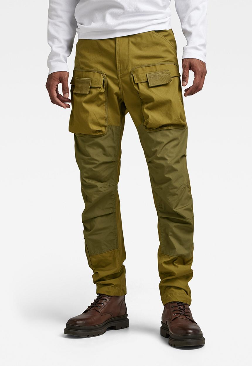 G-STAR - 3d regular tapered cargo vintage ripstop r - smoke olive