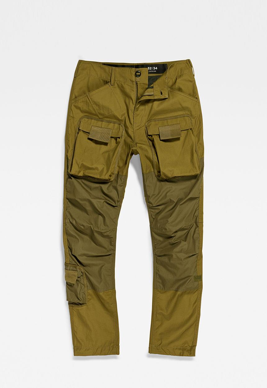 G-STAR - 3d regular tapered cargo vintage ripstop r - smoke olive