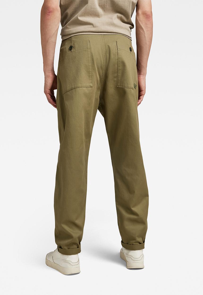 G-STAR - Worker chino relaxed draper dobby - smoke olive