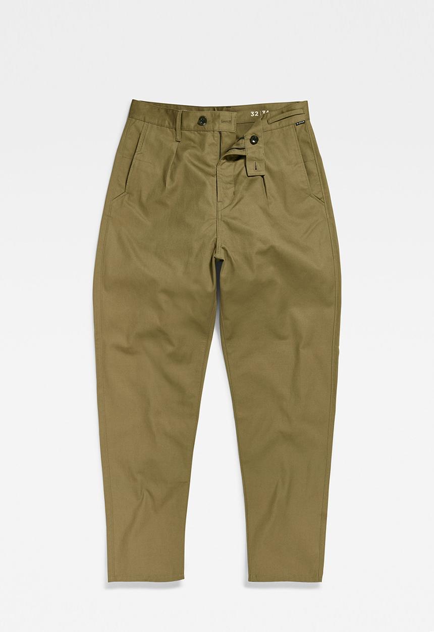 G-STAR - Worker chino relaxed draper dobby - smoke olive