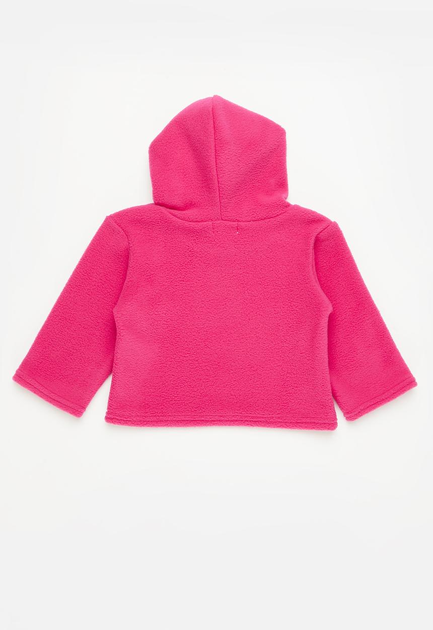 Superbalist - 2 pack polar fleece hoodie - cerise & light grey