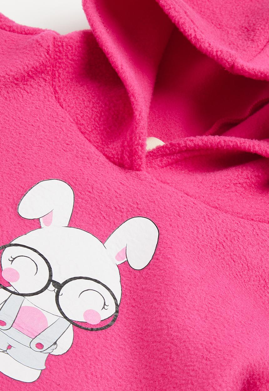 Superbalist - 2 pack polar fleece hoodie - cerise & light grey