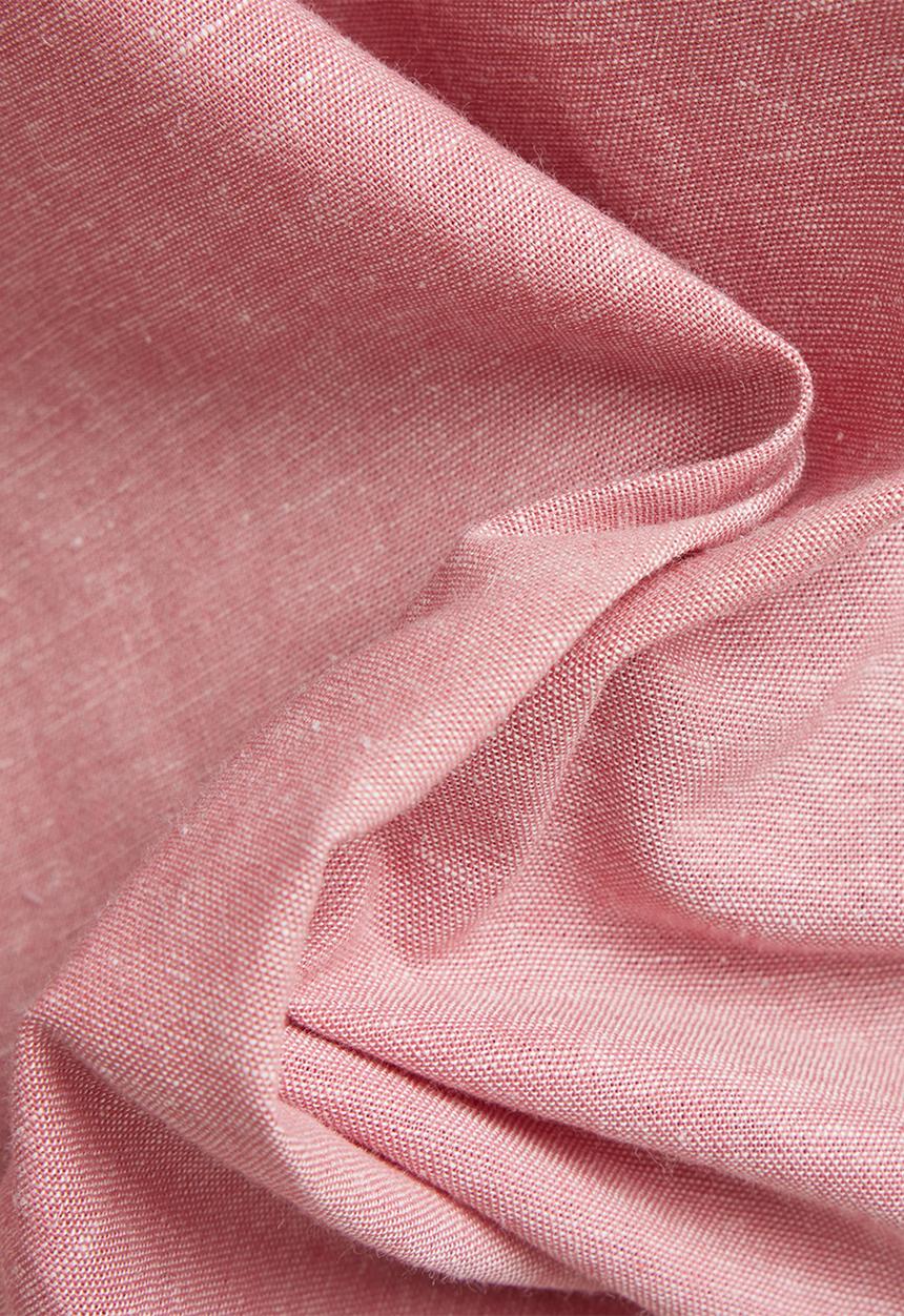 G-STAR - 1 Pocket boxy shirt short sleeve tiki linen - pink ink/milk