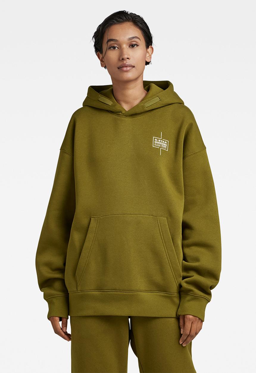 G-STAR - Unisex core loose hdd sw pacior sweat r - avocado