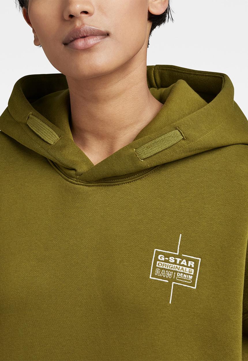 G-STAR - Unisex core loose hdd sw pacior sweat r - avocado