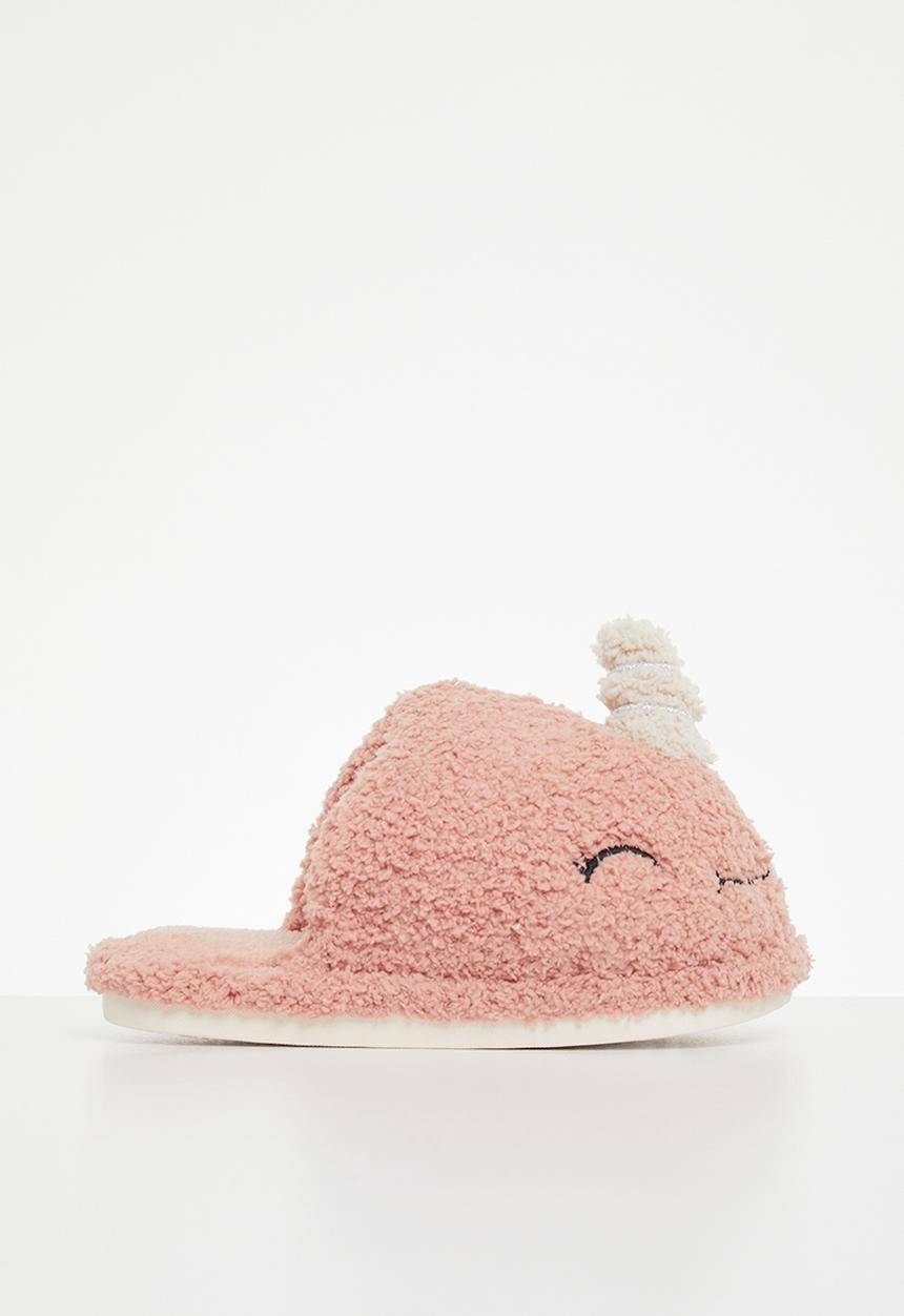 Pop Candy - Girls unicorn slipper - pink