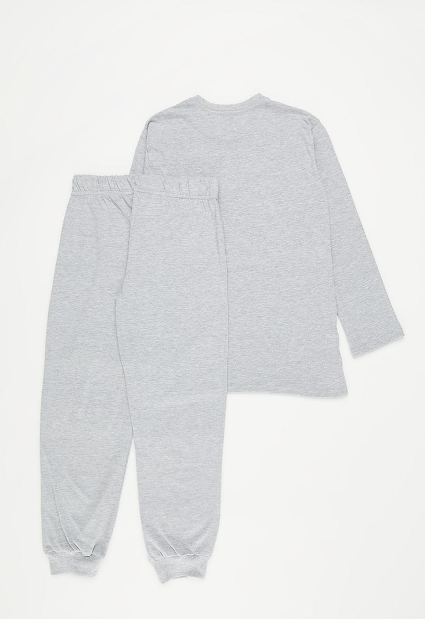 Rebel Republic - Boys winter pj set - grey