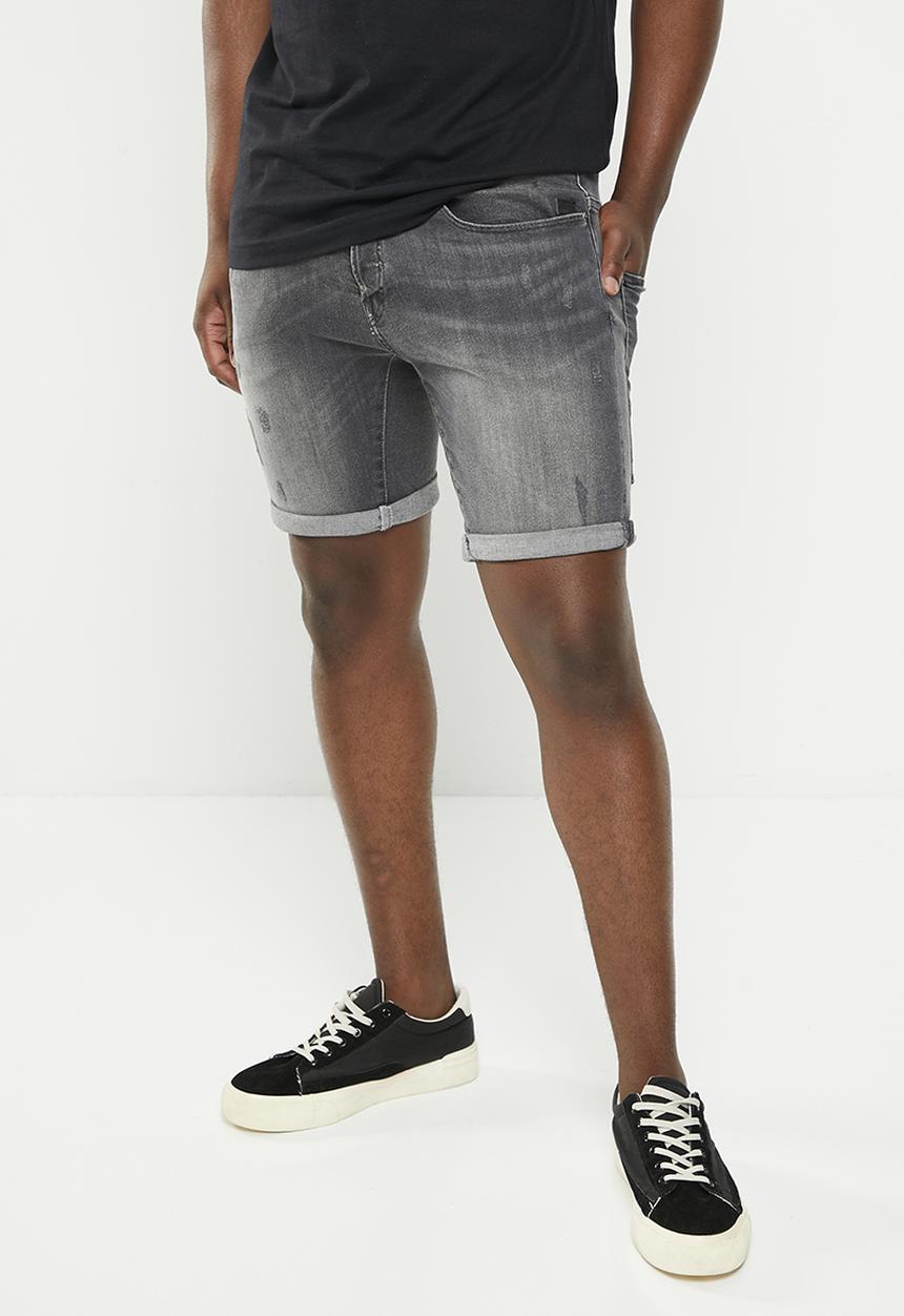 G-STAR - A crotch 3D 1\2 Felto black superstretch - faded crow destroyed