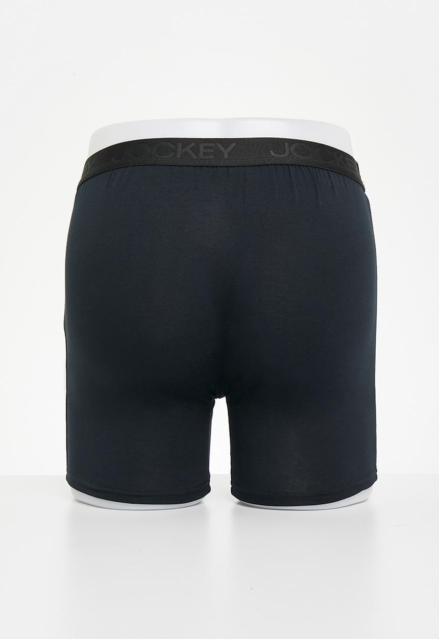 Jockey - Classic cotton stretch Long Leg - Black