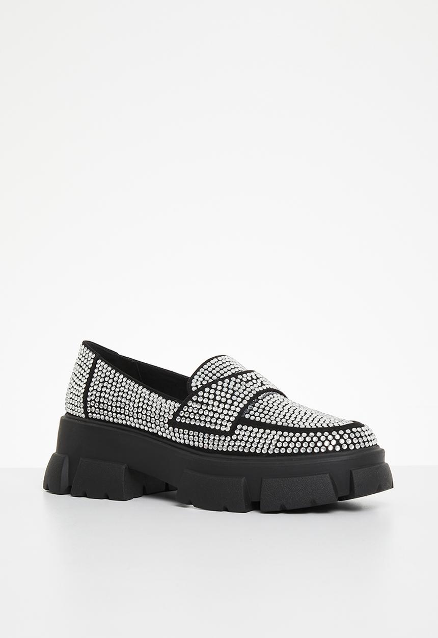 Steve Madden - Trifecta-r loafer - rhinestone