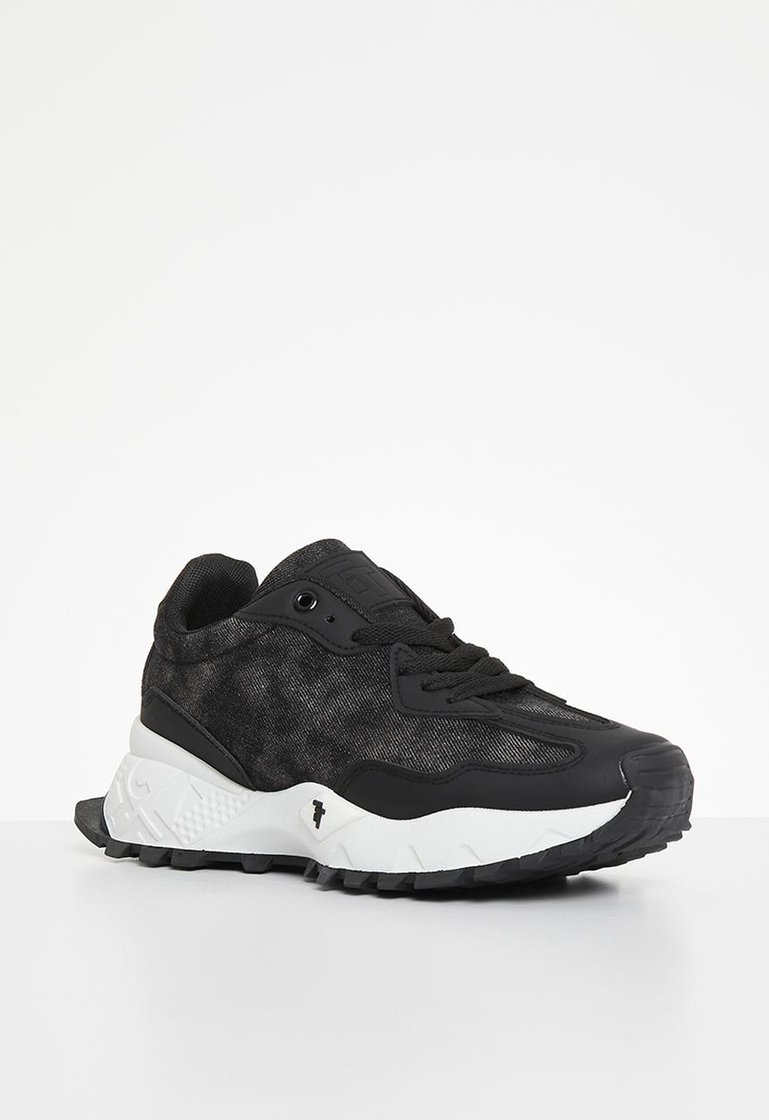 Tom Tom - Low cut sneaker - black washed denim