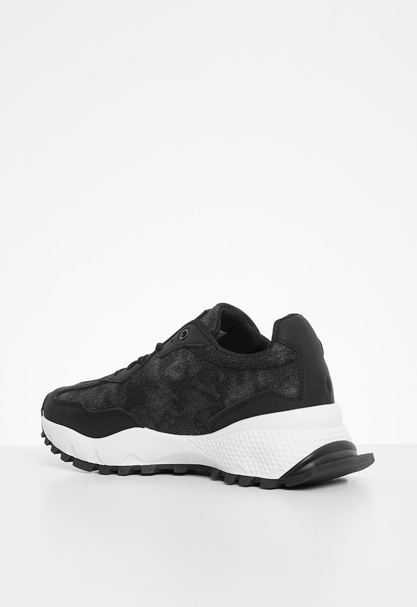 Tom Tom - Low cut sneaker - black washed denim