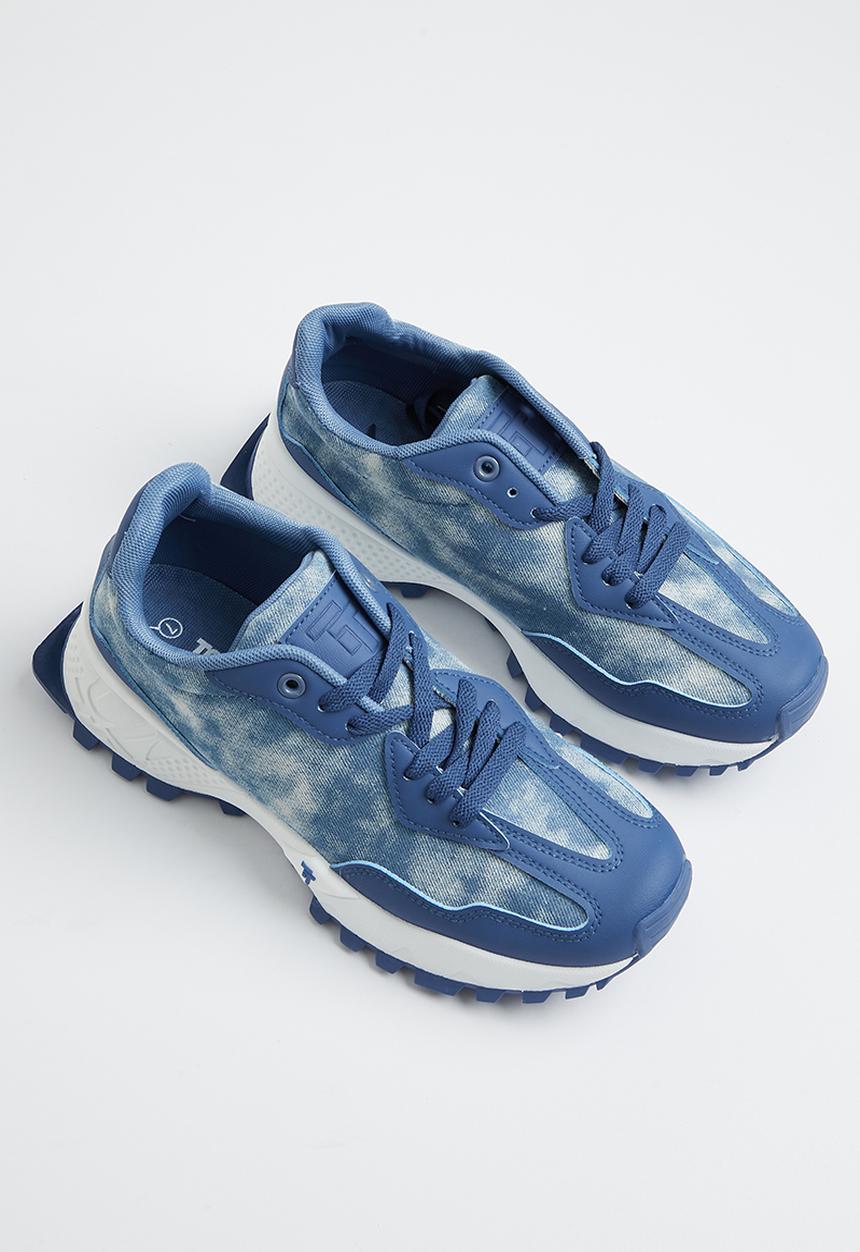 Tom Tom - Low cut sneaker - blue washed denim