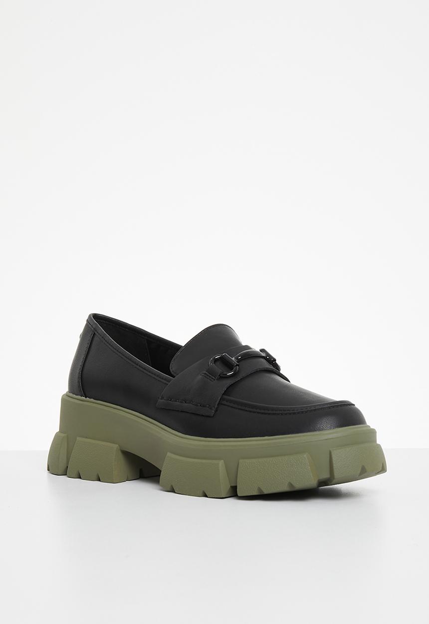 Steve Madden - Trifecta loafer - black/olive