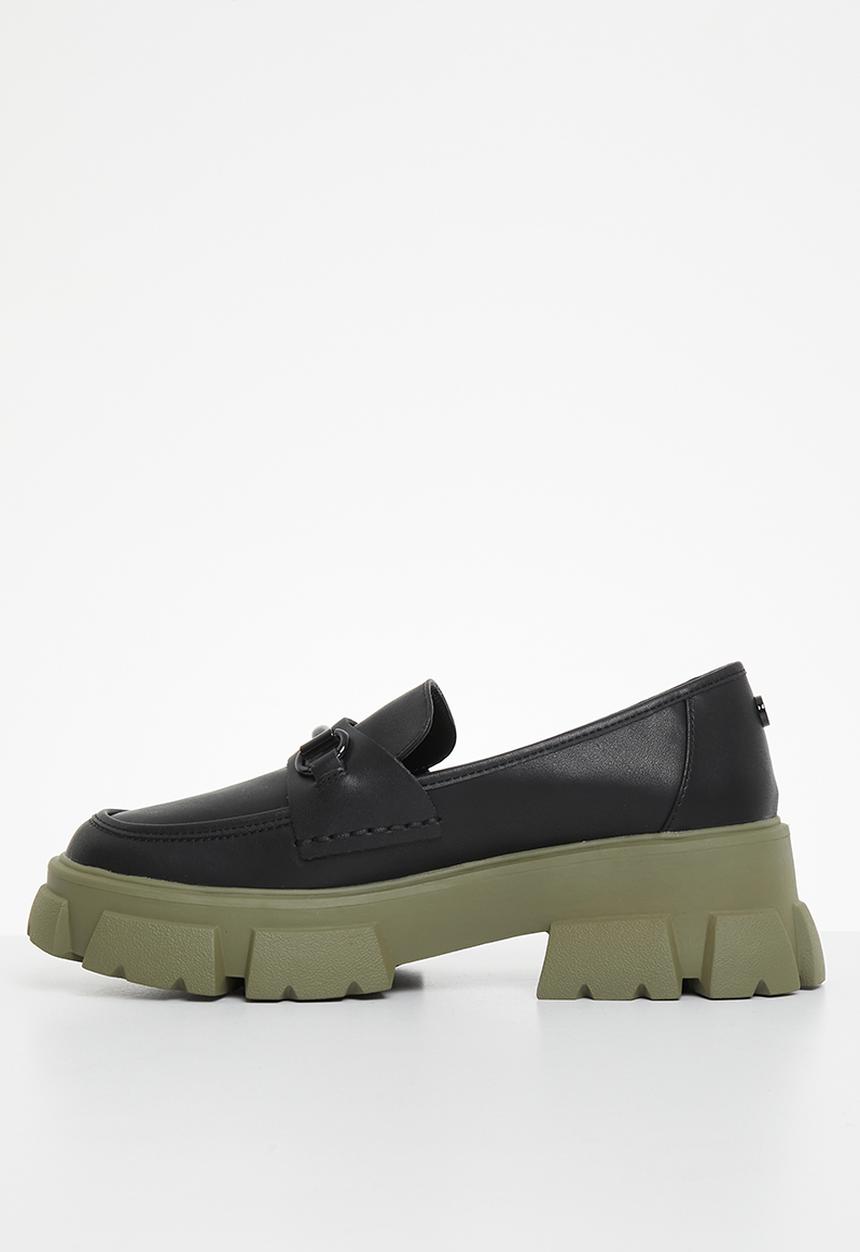 Steve Madden - Trifecta loafer - black/olive