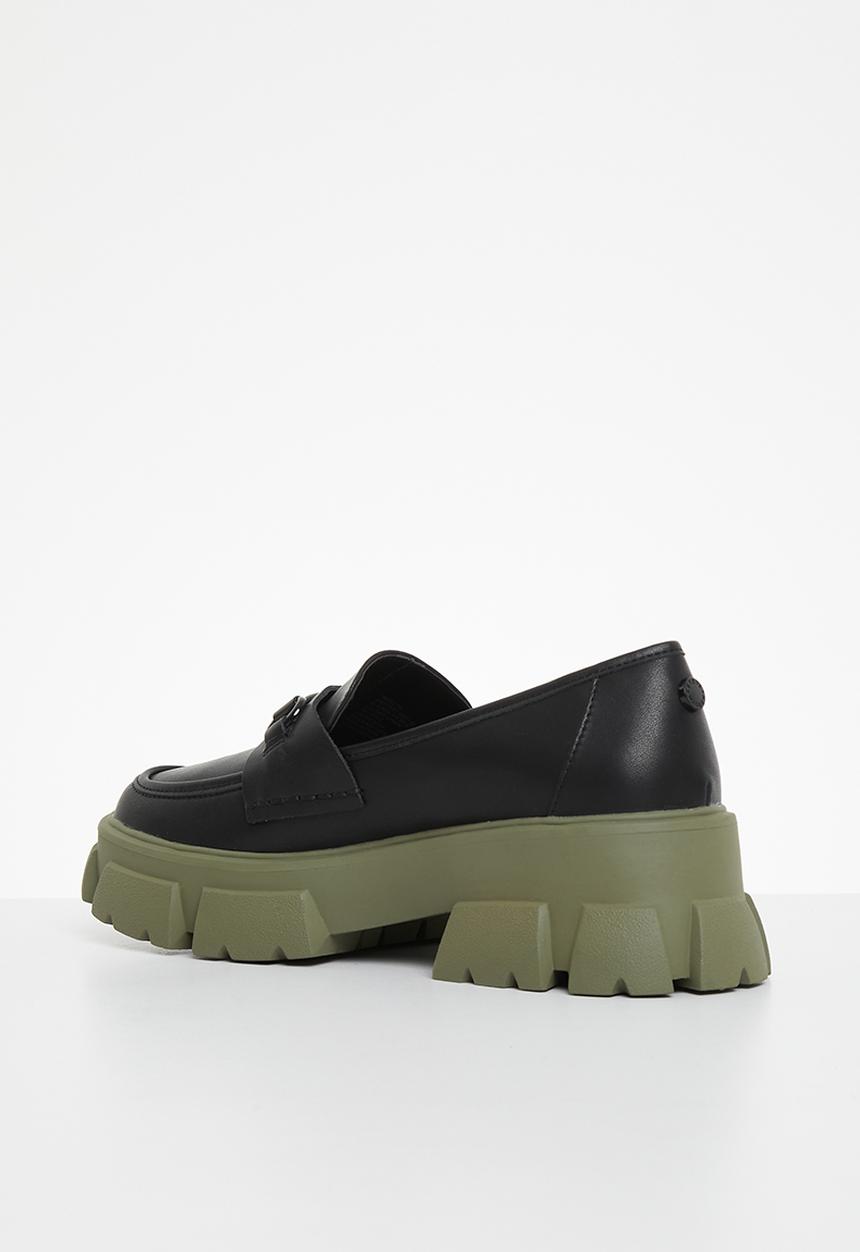 Steve Madden - Trifecta loafer - black/olive
