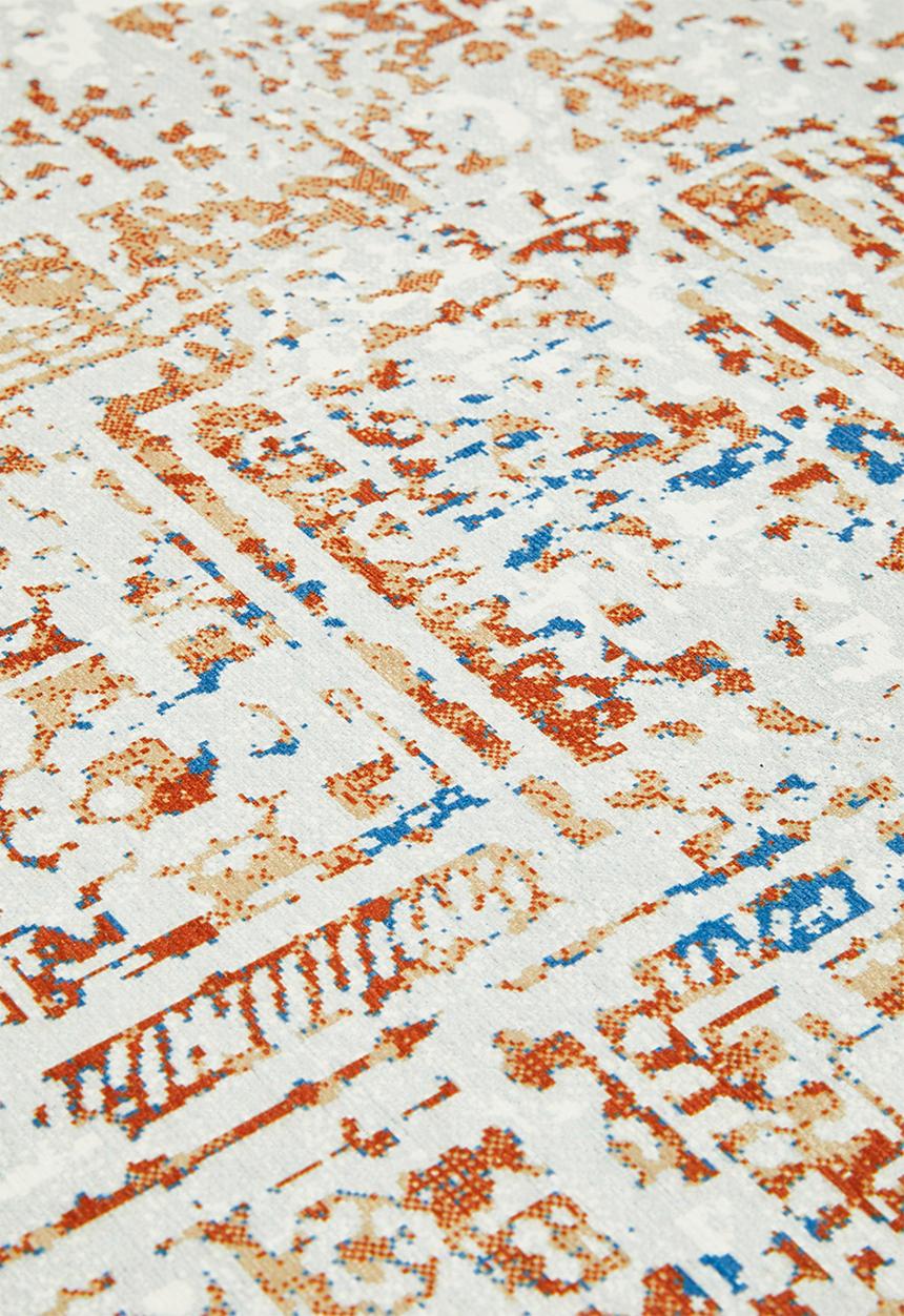 Fotakis - Option rug - distressed rust & blue