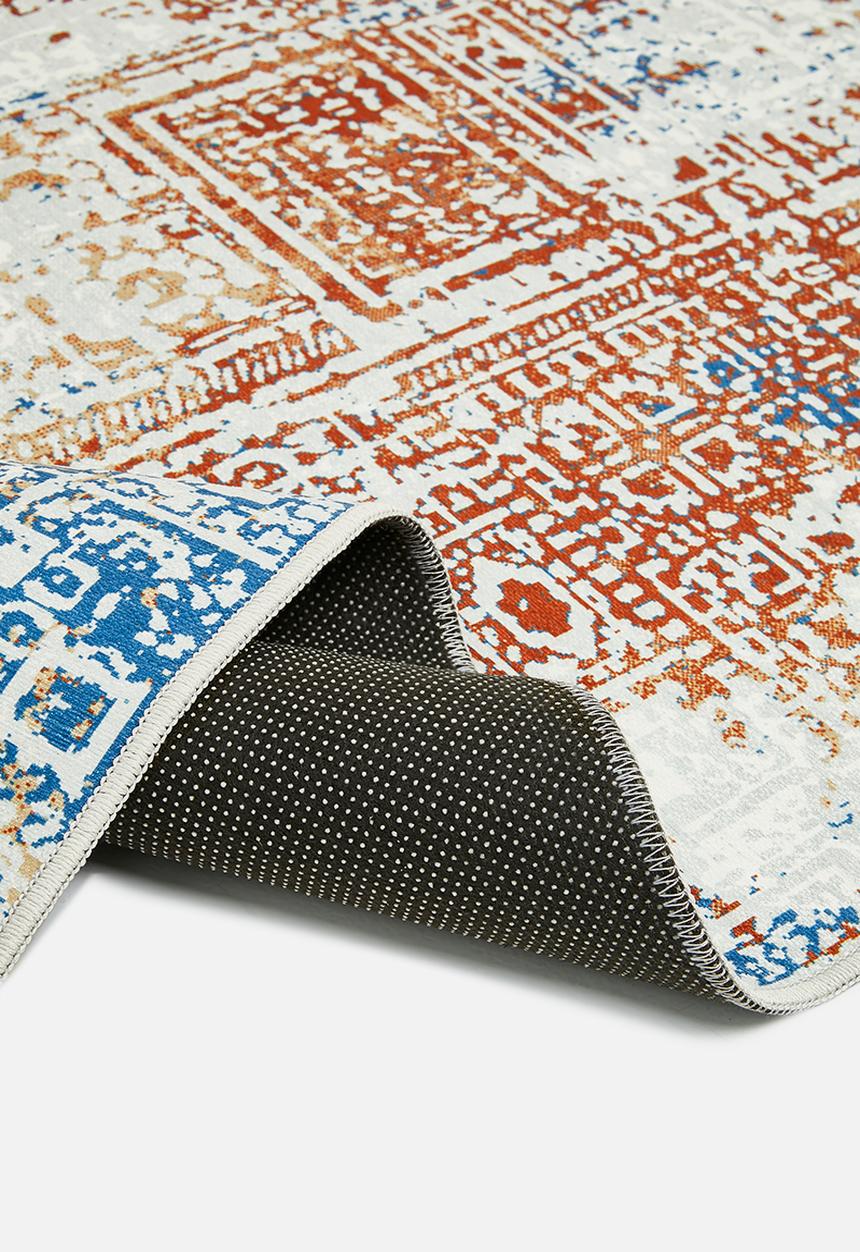 Fotakis - Option rug - distressed rust & blue