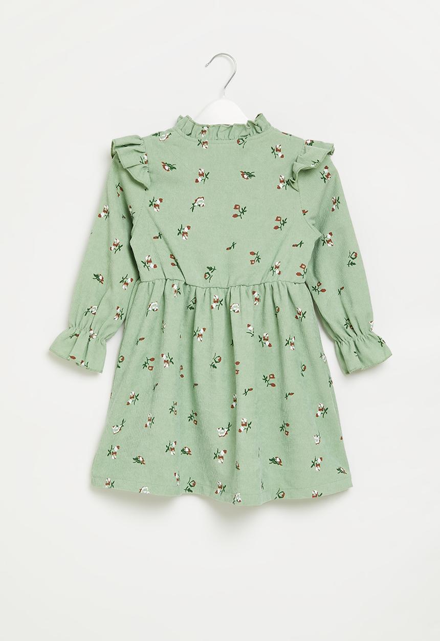 Pop Candy - Frill detail dress - sage