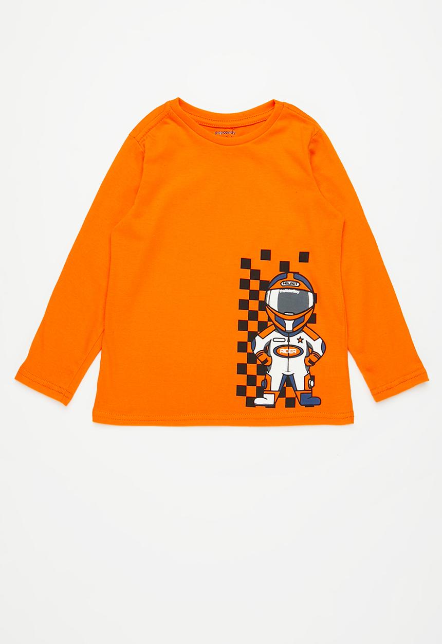 Pop Candy - 2 Pack graphic tee - orange & stone 