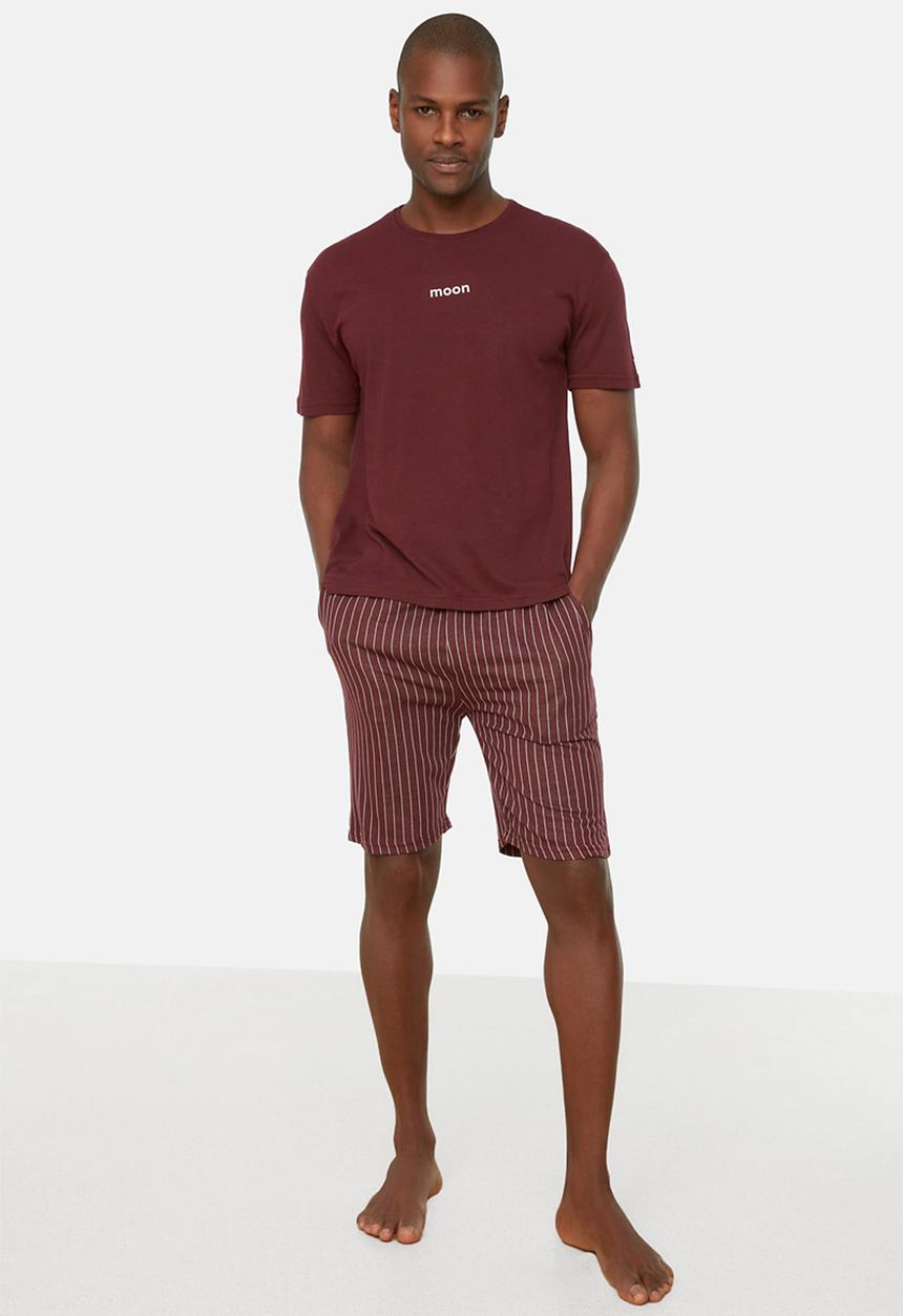 Trendyol - Regular fit sleep set - burgundy