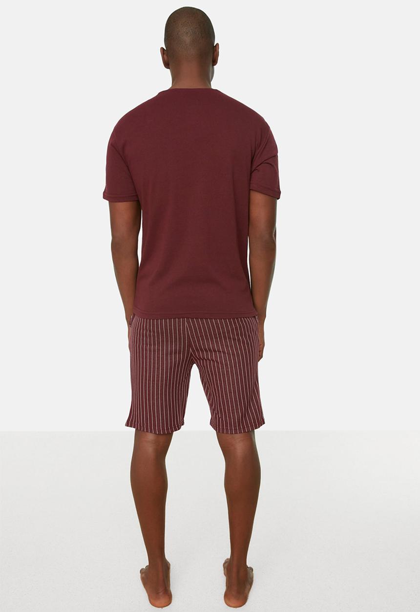 Trendyol - Regular fit sleep set - burgundy
