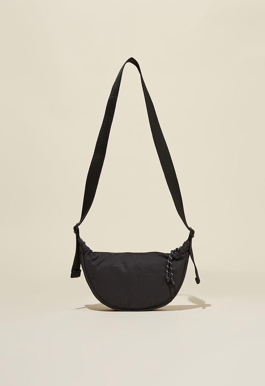 Rubi - Cohen crescent cross body bag - black