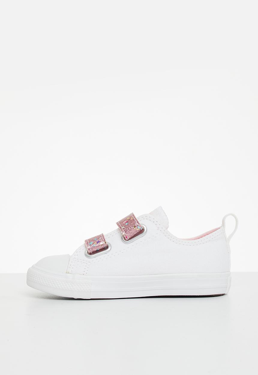 Converse - Chuck taylor all star 2v ox - white/sunrise pink/white