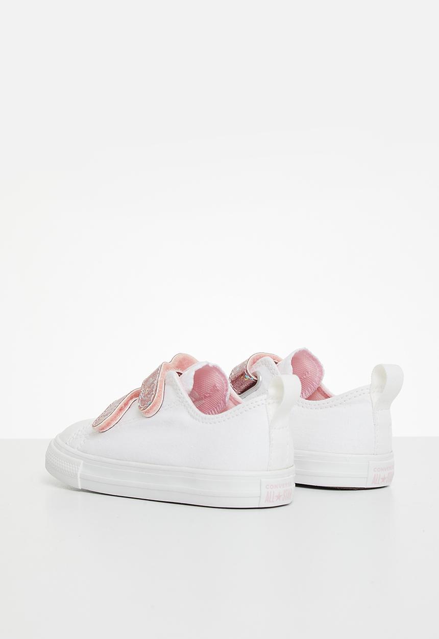 Converse - Chuck taylor all star 2v ox - white/sunrise pink/white