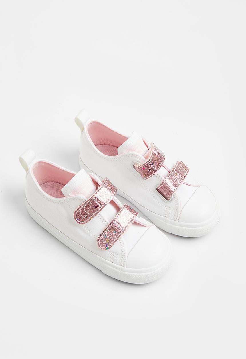 Converse - Chuck taylor all star 2v ox - white/sunrise pink/white