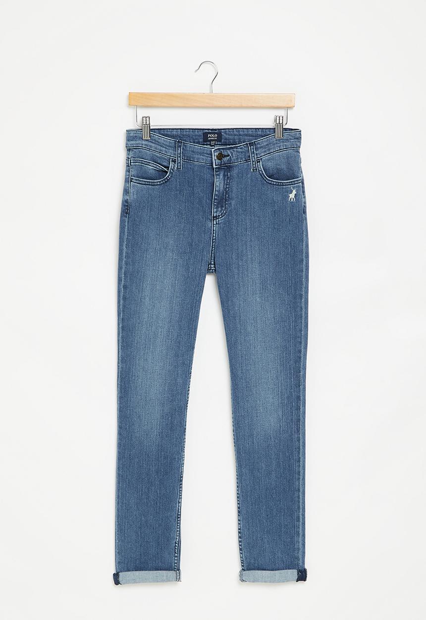 POLO - Boys pjc carson slim fit jean - medium wash